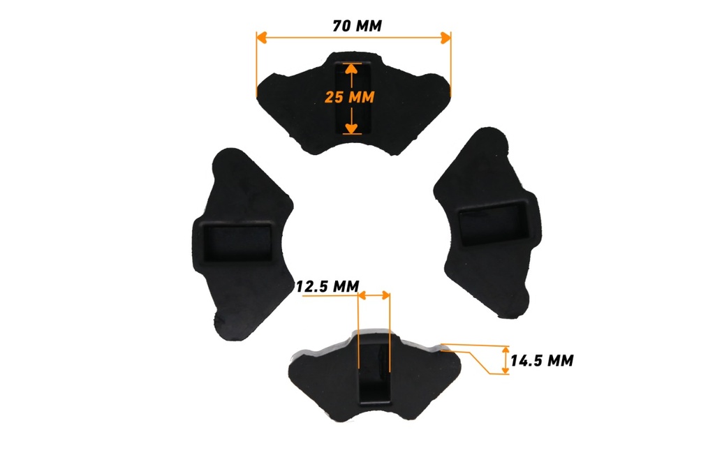Caoutchouc de Moyeu C50