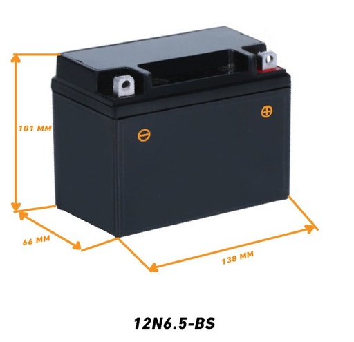 Batterie 12N6.5L-BS Active SMF Raiden