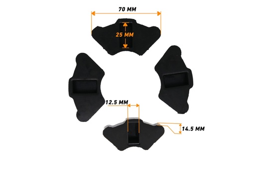 Caoutchouc de Moyeu C50